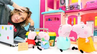 Peppa Wutz und Nicole Spielzeugvideo für Kinder 3 Folgen am Stück [upl. by Tedmann]