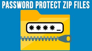 How to Password Protect a Zip File for Free [upl. by Nelac]