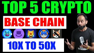 Top 5 Base Chain Crypto Tokens for bull run  Brett Degen Toshi Mog Coin Byte  Crypto Marg [upl. by Johnath]