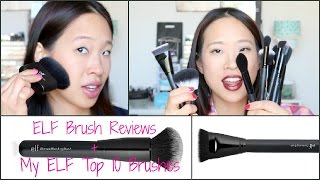 ELF Brushes Reviews  My 10 Top [upl. by Nellac]