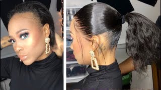 The BEST FRONTAL PONYTAIL Tutorial [upl. by Kensell19]