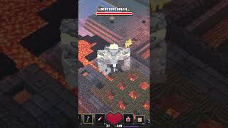 How to Easily Kill Redstone Golems In Minecraft Dungeons Shorts [upl. by Dippold261]