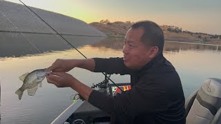 Crappies fishing Eastman lake 102323 [upl. by Naillimxam]