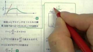 １６６ スイッチ操作による過渡的な現象 【秘伝の物理問題集】 冒頭字幕あり [upl. by Cornwell]