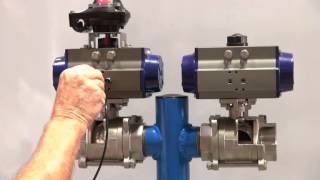 Double Acting amp Spring Return Pneumatic Actuators [upl. by Neleh]