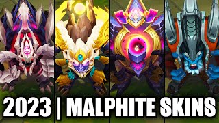 Malphite Visual Effect Update Comparison  All Affected Skins  League Of Legends [upl. by Eikceb425]