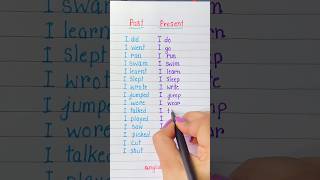 Past tense  present tense 📚📖 learnenglish education grammar [upl. by Latsyrd151]