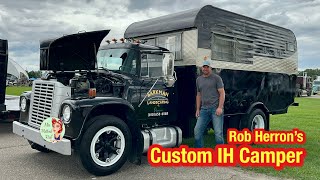 Rob Herron’s Custom International Harvester Camper Truck Tour [upl. by Alyac]