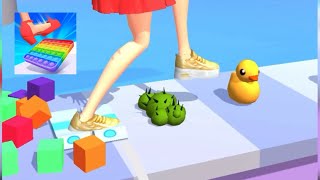 Tippy Toe Very satisfying and relaxing ASMR step on game  Gameplay [upl. by Spanjian]