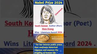 Nobel Prize 2024LiteratureHan KangSouth KoreaHan Kong wins 2024 Nobel PrizeLiterature Award [upl. by Nicolella]