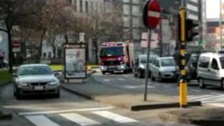 Brandweer Antwerpen  Aanrijden naar IGS De Coninckplein Antwerpen [upl. by Namlaz329]