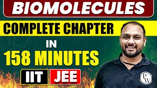 BIOMOLECULES in 158 Minutes  Full Chapter Revision  Class 12th JEE [upl. by Schwing534]