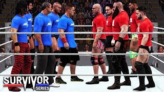 WWE 2K18 Survivor Series 2017  Team RAW vs Team Smackdown 5 on 5 Survivor Series Elimination Match [upl. by Iatnahs]