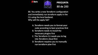 Examen de certificación Hashicorp Terraform 080 de 200 [upl. by Carlyle419]
