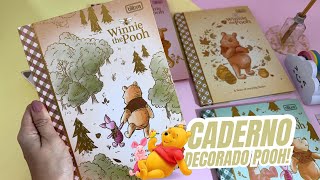 CADERNO URSINHO POOH FOLHAS SUOER DECORADAS TILIBRA [upl. by Onivla]