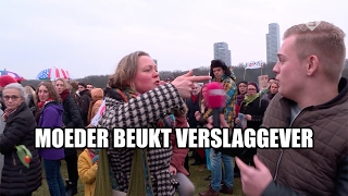 Onrust en agressie bij antiTrump demo [upl. by Ogram837]