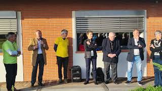 Inauguration dune centrale photovoltaïque sur le toit de la Communauté de communes Arize Lèze 09 [upl. by Atilahs]