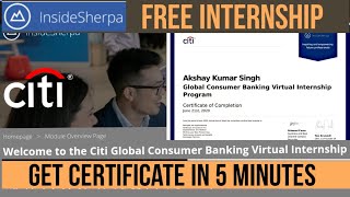 Citi Bank Virtual Internship Answers  InsideSherpa Internships Answers  Free Internship [upl. by Kraska76]