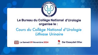 Cours du Collège National d’Urologie  Lithiase urinaire [upl. by Haskell]