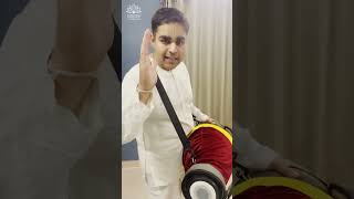 Easy mridangam lessons 1 l How to play mridanga l ISKCON Varanasi shorts mridangam [upl. by Mrots]