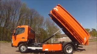 Fuso Canter 749t mit GotzenAbrollkipperSystem [upl. by Enyr]