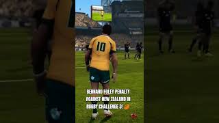 Bernard Foley Penalty for Australia against New Zealand in Rugby Challenge 3 🏉 Shorts  Simulation [upl. by Elleoj78]