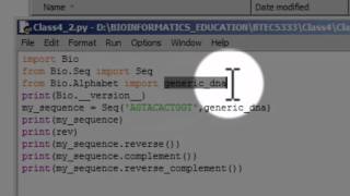 BioPython1 [upl. by Htrow847]