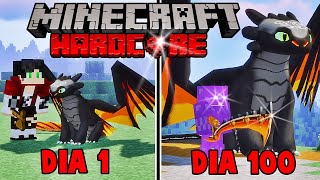 SOBREVIVI 100 Dias em um MUNDO DE DRAGÕES no Minecraft Hardcore O FILME 7 [upl. by Nnylyma860]