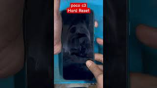 Poco C3  How to Hard Reset Factory Reset [upl. by Edrahs]