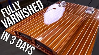 How To Varnish Wood Quickly  Fast Epoxy Clear Coating Method [upl. by Enileda679]