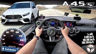 2023 MercedesAMG A45s 421 KM  Vmax Racebox PRÓBA AUTOSTRADOWA  4K [upl. by Blakely]