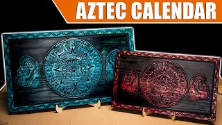 Aztec Calendar CNC Project [upl. by Atinuj]