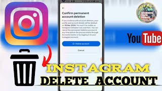 How To Instagram Delete Account  🔥🔥🔥 [upl. by Novaj]