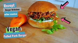 Brioche Burger brötchen selber machen  vegan burger buns [upl. by Aes]