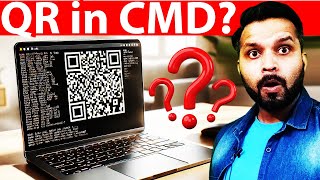 ✨🚀 Create QR Codes in CMD 🖥️🔥  TechHack QRCode CMDTricks 🤩💡 [upl. by Bloxberg]