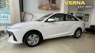 VERNA का सस्ता रूप  Hyundai Verna EX  BASE MODEL Review 2024 [upl. by Asert634]