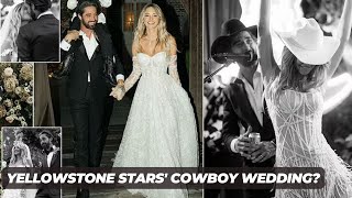 Yellowstone Stars Hassie Harrison and Ryan Bingham Tie the Knot in Cowboy Black Tie Wedding [upl. by Mochun596]