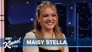 Maisy Stella on Singing for Taylor Swift amp Performing a Justin Bieber Song in New Movie My Old Ass [upl. by Rheta501]