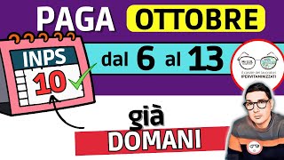 ❗️ Inps PAGA 10 OTTOBRE ✅ PAGAMENTI DATE ANTICIPI ASSEGNO UNICO RDC NASPI BONUS 100€ INVALIDI 150€ [upl. by Viveca]