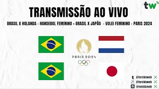 Brasil x Japão AO VIVO  Vôlei Feminino Paris 2024  Torcida Web [upl. by Ardnassac]