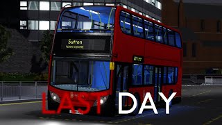 ROBLOX CROYDON  Last day of Fictional Route N407 😭😞 [upl. by Koslo]