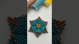 Flor de mostacillas beading beadingtutorials handmade mostacillas flordemostacillas [upl. by Premer]