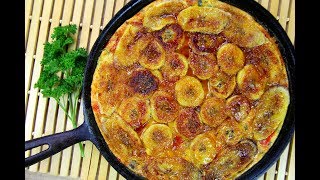 The Ultimate Plantain Frittata TastyTuesdays  CaribbeanPotcom [upl. by Sivrahc]