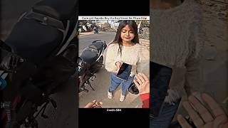 Rapido On Super Bike Cute girl Reaction🥰shorts bike rider cutegirl reaction rapido superbike [upl. by Schiffman844]