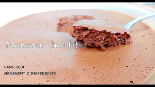 Mousse Chocolat avec 2 ingrédients et sans œufs [upl. by Nerrot]