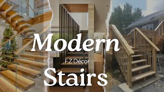 Modern Stairs Design  Top Stairs Ideas 💡 Marble stairs wood Stairs 2024 [upl. by Atiroc624]