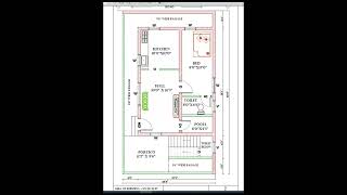 1bhk house plan I floor plan I vastu plan I ground floor [upl. by Atinaej960]