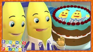 Lets BAKE Bananas  Cartoons for Kids  Bananas In Pyjamas [upl. by Nappy123]