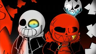 Classic sans vs Fell sans Animation [upl. by Esirehc344]