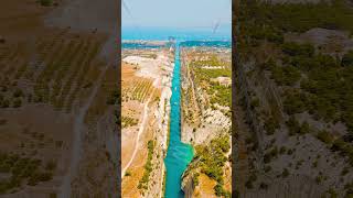 Vertical video Corinth Canal Greece The Corinth Canal is a sluiceless shipping canal in Greece [upl. by Enorej803]